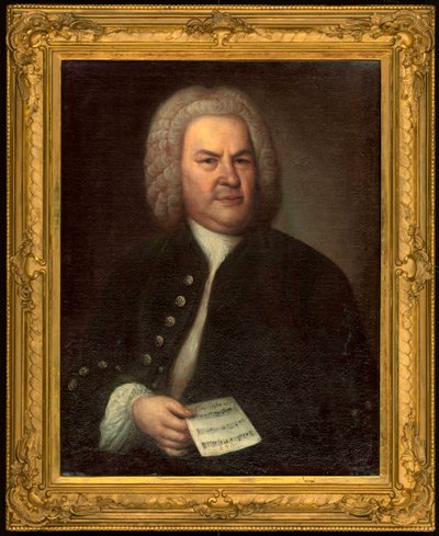 Portret van Johann Sebastian Bach door Elias Gottleib Haussmann