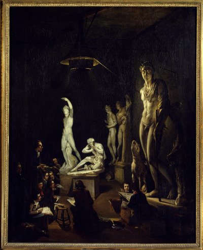 Gietkamer van de Koninklijke Academie van Londen in 1770 door Elias Martin