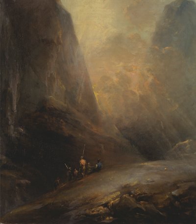 Berglandschap met Bandieten door Elias Martin