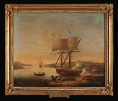 Scherenvaartuig bij Sveaborg door Elias Martin