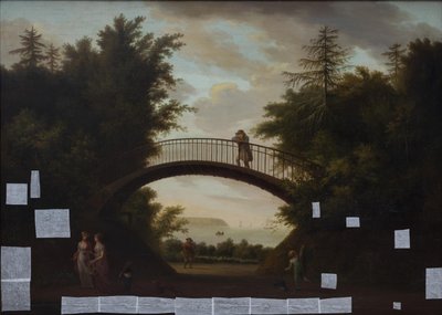Een Brug over Skodsborgvej. Op de achtergrond de Sont door Elias Meyer