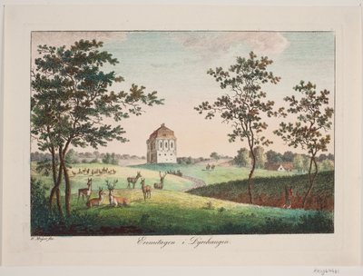 De Hermitage in Dyrehaven door Elias Meyer