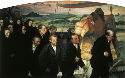 De processie van het Corpus in Lezo door Elias Salaverria Inchaurrandieta