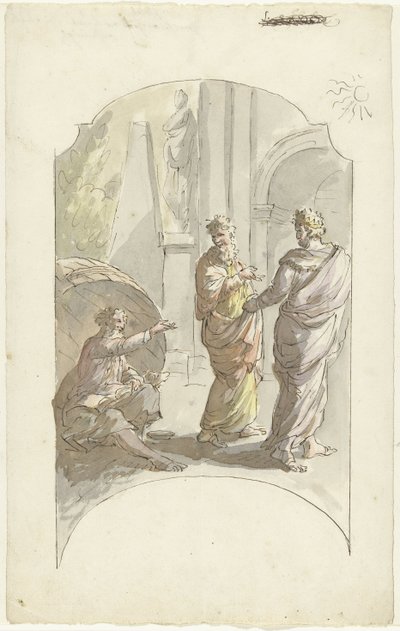 Diogenes vraagt Alexander niet in zijn licht te staan door Elias van Nijmegen