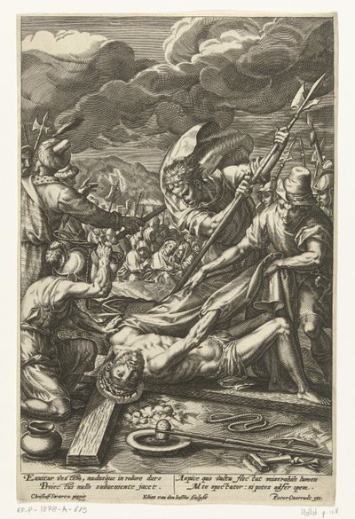 Christus ontdaan van zijn kleding door Elias van den Bossche