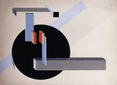 Proun N 89 door Eliezer Markowich Lissitzky
