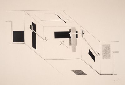 Zonder Titel. door Eliezer Markowich Lissitzky