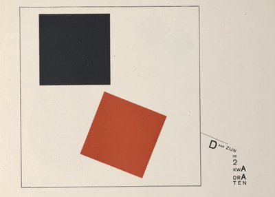 Over twee vierkanten, 1922 door Eliezer Markowich Lissitzky