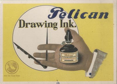 Pelikan inkt door Eliezer Markowich Lissitzky