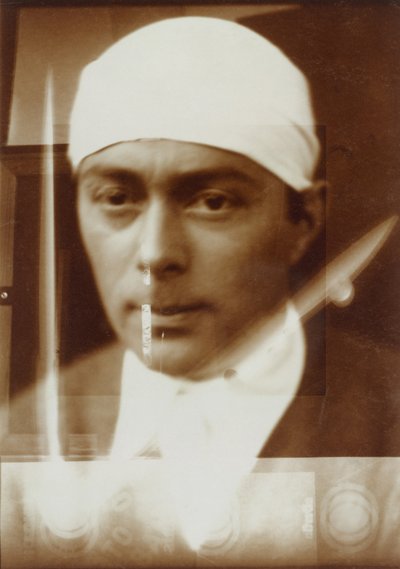 Zelfportret, 1924-1925 door Eliezer Markowich Lissitzky
