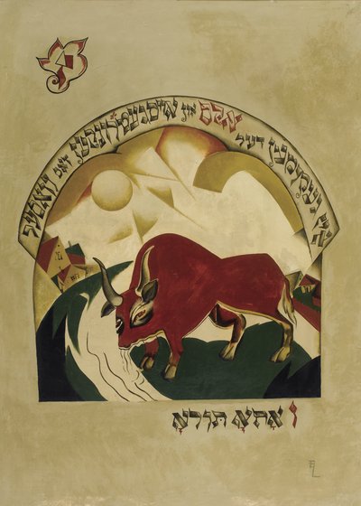 Stier door Eliezer Markowich Lissitzky