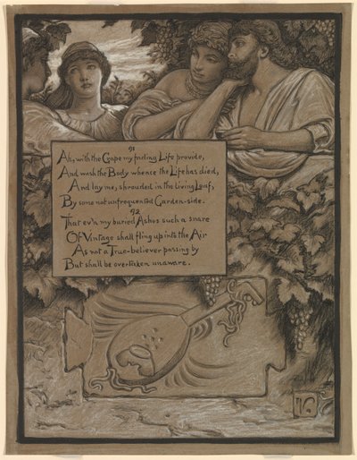 (Illustratie voor Rubáiyát van Omar Khayyám) De graftombe van Omar door Elihu Vedder