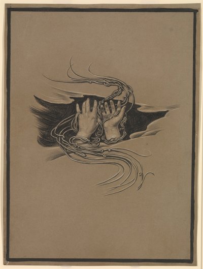 (Illustratie voor Rubáiyát van Omar Khayyám) Vergiffenis gevende en vergiffenis smekende handen door Elihu Vedder