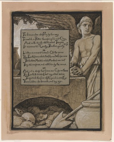 (Illustratie voor Rubáiyát van Omar Khayyám) De hemelse pottenbakker door Elihu Vedder