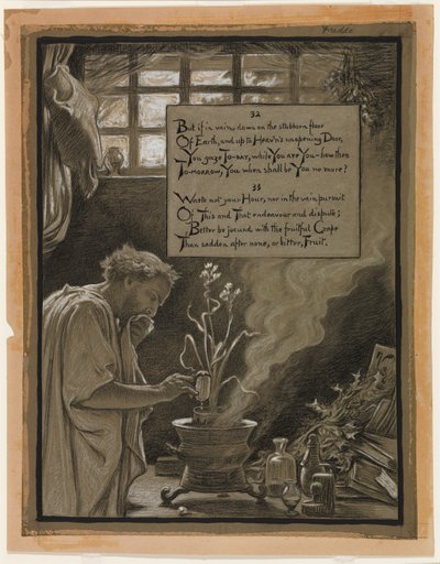 (Illustratie voor Rubáiyát van Omar Khayyám) De ijdele jacht door Elihu Vedder