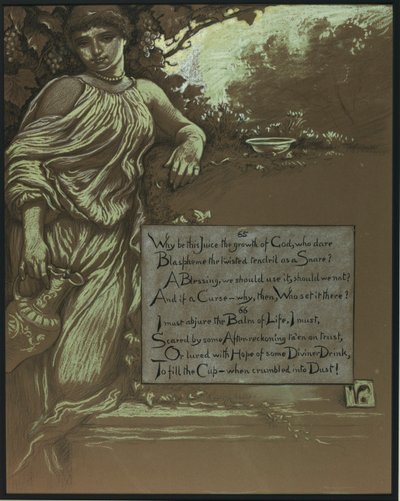 (Illustratie voor Rubáiyát van Omar Khayyám) De wijnstok door Elihu Vedder
