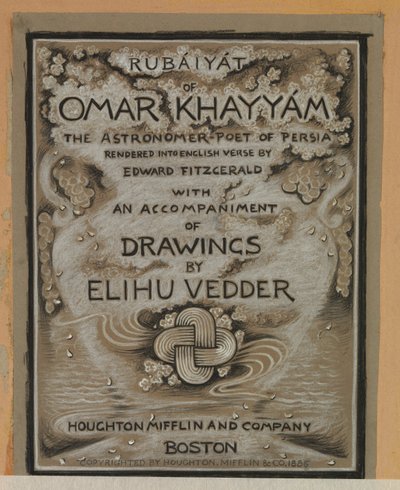 (Illustratie voor Rubáiyát van Omar Khayyám) Titelpagina door Elihu Vedder