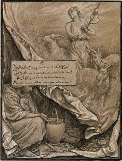 (Illustratie voor Rubáiyát van Omar Khayyám) Jeugd en leeftijd door Elihu Vedder