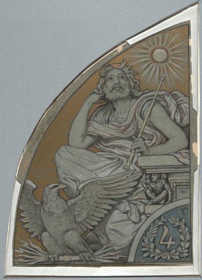 Cartoon voor Jupiter door Elihu Vedder