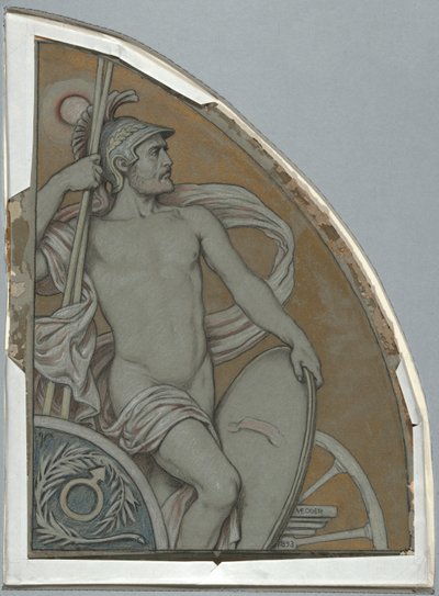 Cartoon voor Mars door Elihu Vedder