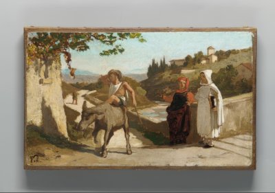 De Fabel van de Molenaar, zijn Zoon en de Ezel door Elihu Vedder