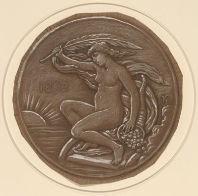 Tekening voor Ster van Fortuin, 1892 door Elihu Vedder