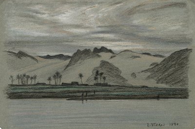 Uit 30 Tekeningen van de Nijlreis, Nr. 19 door Elihu Vedder