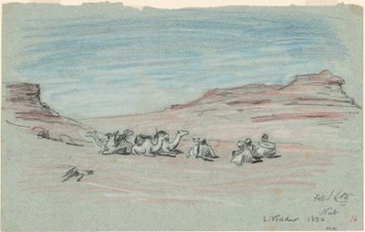 Nijlreis, nr. 20, 1890 door Elihu Vedder