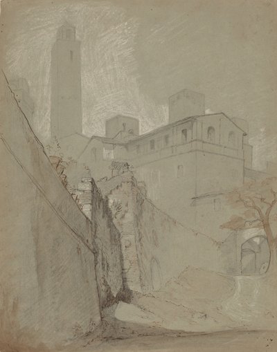 Orvieto, ca. 1890 door Elihu Vedder