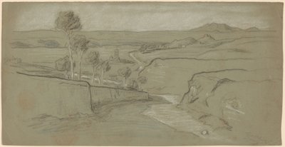 Romeins landschap door Elihu Vedder