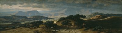 Storm in Umbrië, 1875 door Elihu Vedder