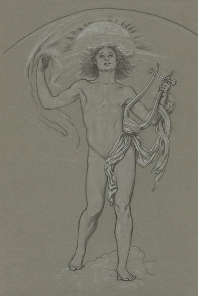 Studie voor Apollo door Elihu Vedder