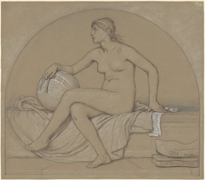 Studie voor "Astronomie" door Elihu Vedder