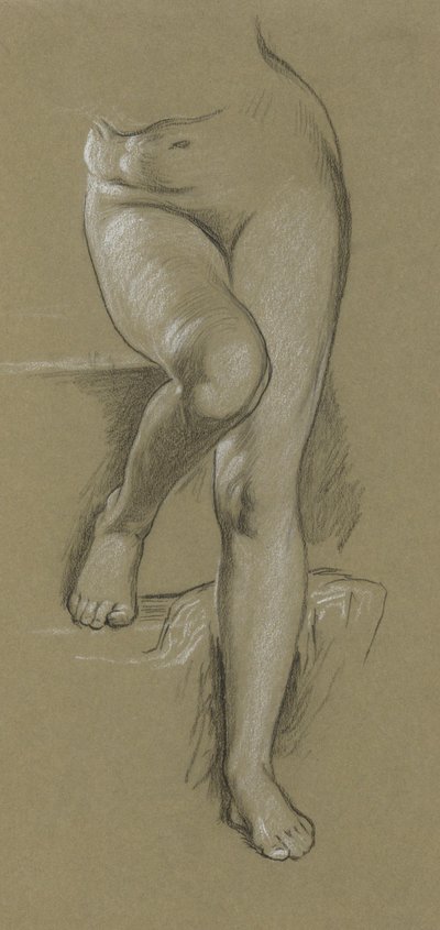 Studie voor Figuur van Fortuin. Schouw door Elihu Vedder