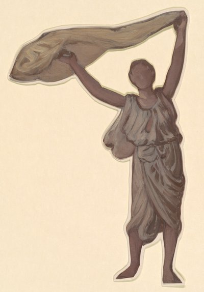 Studie voor "Griekse meisjes baden" door Elihu Vedder