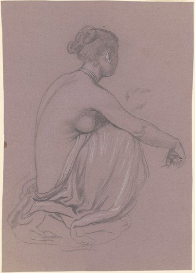 Studie voor "Griekse Meisjes Baden" door Elihu Vedder