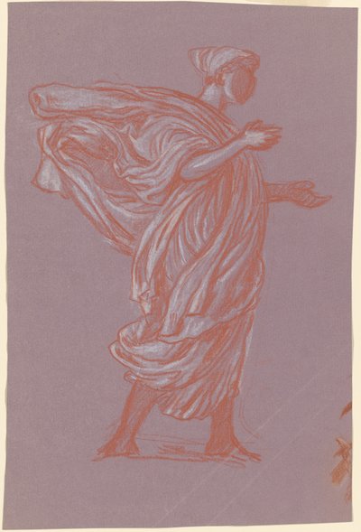 Studie voor "Griekse Meisjes die Baden" door Elihu Vedder