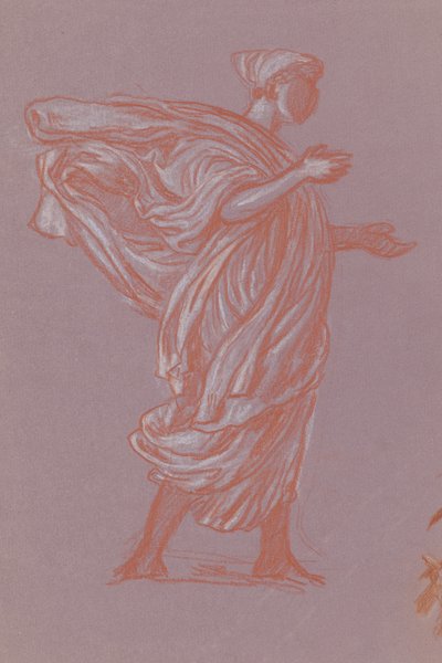 Studie voor Griekse meisjes die baden, ca. 1872 door Elihu Vedder