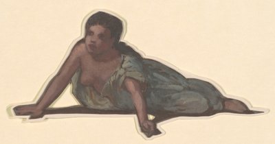 Studie voor Griekse Meisjes die Baden door Elihu Vedder