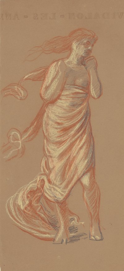 Studie voor Badende Griekse Meisjes [recto] door Elihu Vedder
