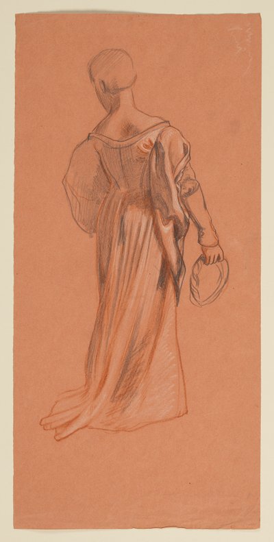 Studie voor "Huwelijksprocessie" door Elihu Vedder