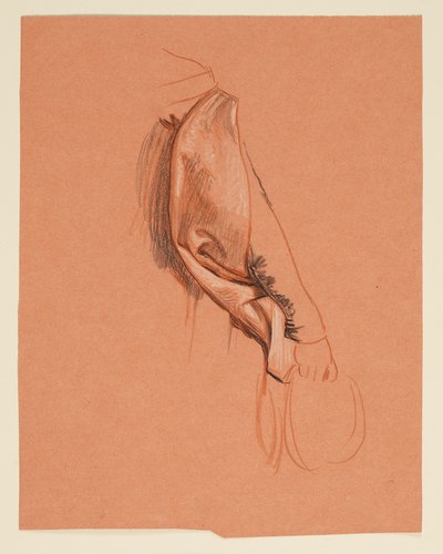 Studie voor "Huwelijksprocessie" door Elihu Vedder