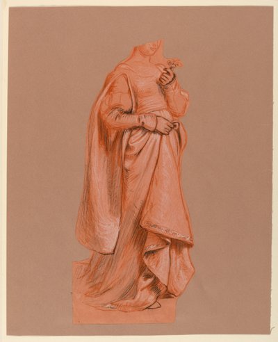 Studie voor "Huwelijksprocessie" door Elihu Vedder
