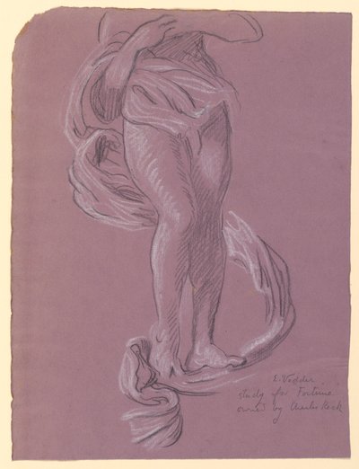 Studie van "Fortuin" door Elihu Vedder