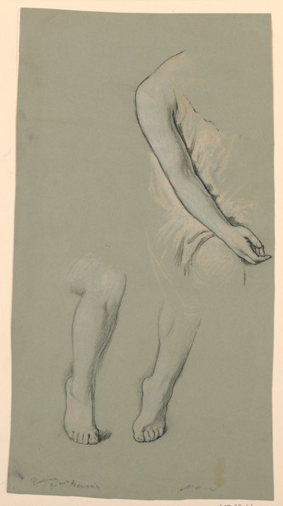 Studie van een Model door Elihu Vedder