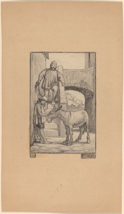De Zoon en de Ezel door Elihu Vedder