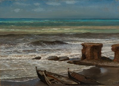 Golven bij Palo 1874 door Elihu Vedder