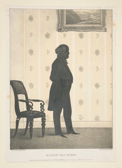 Martin Van Buren, uit een set van 27 portretten door Elijah C. Kellogg