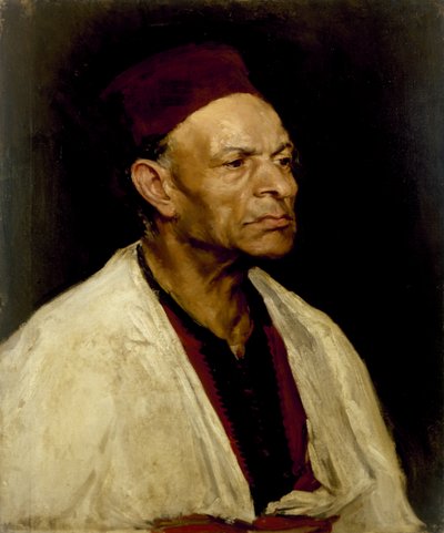 Portret van een Man met een Fez, 1908 door Elinor Proby Adams