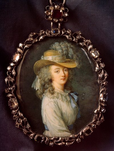 Portret van Jeanne Becu, gravin (of Madame) du Barry (1743-1793) door Elisabeth Louise (after) Vigee Lebrun
